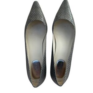 Calvin Klein | Women's Heels Pumps | Grey Snakeskin Pattern